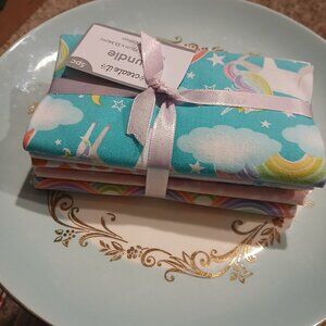 Fabric Fat Quarter Bundle - Watercolor Unicorn